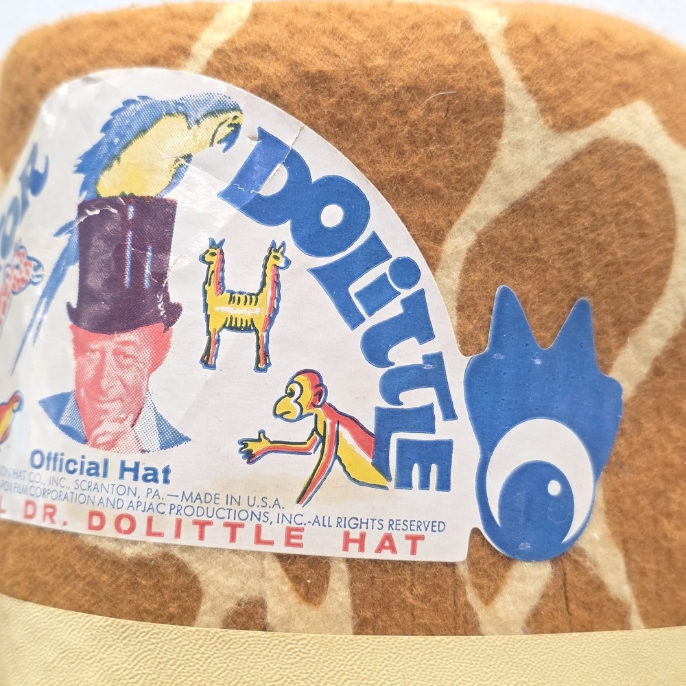 Vintage 1967 Jacobson Doctor Dolittle Official Giraffe Top Hat - Picture 6 of 11